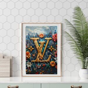 Luxury Louis Vuitton Flower City Collection 11x17 Art Print